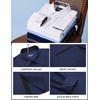 image:imageCOOFANDY Mens Dress Shirt Long Sleeve Button Down Shirt Wrinkle Free CasualNavy Blue