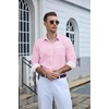 image:imageCOOFANDY Mens Dress Shirt Long Sleeve Button Down Shirt Wrinkle Free CasualPink