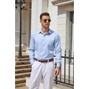 image:imageCOOFANDY Mens Dress Shirt Long Sleeve Button Down Shirt Wrinkle Free CasualSky Blue