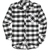 image:imageCOOFANDY Mens Flannel Plaid Shirts Long Sleeve Caual Button Down ShirtsBlackwhite