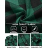 image:imageCOOFANDY Mens Flannel Plaid Shirts Long Sleeve Caual Button Down ShirtsGreen