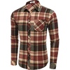 image:imageCOOFANDY Mens Flannel Plaid Shirts Long Sleeve Caual Button Down ShirtsKhakiwine Red