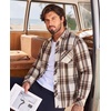 image:imageCOOFANDY Mens Flannel Plaid Shirts Long Sleeve Caual Button Down ShirtsLight Khakibrown
