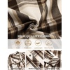 image:imageCOOFANDY Mens Flannel Plaid Shirts Long Sleeve Caual Button Down ShirtsLight Khakibrown
