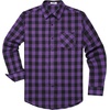 image:imageCOOFANDY Mens Flannel Plaid Shirts Long Sleeve Caual Button Down ShirtsPurple