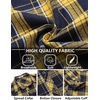 image:imageCOOFANDY Mens Flannel Plaid Shirts Long Sleeve Caual Button Down ShirtsYellow