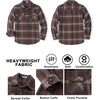 image:imageCOOFANDY Mens Flannel Shirt Jacket Long Sleeve Plaid Shacket with PocketsDark Khaki