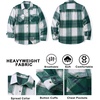 image:imageCOOFANDY Mens Flannel Shirt Jacket Long Sleeve Plaid Shacket with PocketsGreen
