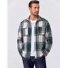 image:imageCOOFANDY Mens Flannel Shirts Long Sleeve Casual Cotton Plaid Button Down Shirt Jacket with PocketsGreenapricot Plaid