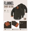 image:imageCOOFANDY Mens Flannel Shirts Long Sleeve Plaid Button Down Shirt JacketArmy Green