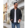 image:imageCOOFANDY Mens Flannel Shirts Long Sleeve Plaid Button Down Shirt JacketsBlack