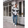 image:imageCOOFANDY Mens Flannel Shirts Long Sleeve Plaid Button Down Shirt JacketsBlack Plaid
