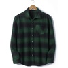 image:imageCOOFANDY Mens Flannel Shirts Long Sleeve Plaid Button Down Shirt JacketsGreen Black Plaid