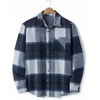image:imageCOOFANDY Mens Flannel Shirts Long Sleeve Plaid Button Down Shirt JacketsNavy Blue Plaid
