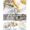 image:imageCOOFANDY Mens Hawaiian Shirt Short Sleeve Button Down Floral Aloha Shirts Tropical Vacation Beach ShirtsJ  White  Yellow Leaf