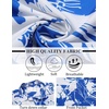 image:imageCOOFANDY Mens Hawaiian Shirt Short Sleeve Button Down Shirts Tropical Summer Beach Shirts Casual Floral Aloha ShirtsBlue