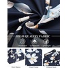 image:imageCOOFANDY Mens Hawaiian Shirt Short Sleeve Floral Button Down Shirts Tropical Holiday Beach ShirtsNavy  Flower 3