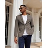 image:imageCOOFANDY Mens Herringbone Blazer Slim Fit Cotton Sport Coats Two Buttons Casual Suit JacketDark Gray