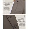 image:imageCOOFANDY Mens Herringbone Blazer Slim Fit Cotton Sport Coats Two Buttons Casual Suit JacketDark Gray