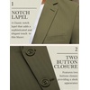 image:imageCOOFANDY Mens Herringbone Blazer Slim Fit Cotton Sport Coats Two Buttons Casual Suit JacketDark Green