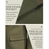 image:imageCOOFANDY Mens Herringbone Blazer Slim Fit Cotton Sport Coats Two Buttons Casual Suit JacketDark Green