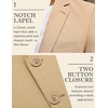 image:imageCOOFANDY Mens Herringbone Blazer Slim Fit Cotton Sport Coats Two Buttons Casual Suit JacketKhaki