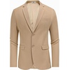 image:imageCOOFANDY Mens Herringbone Blazer Slim Fit Cotton Sport Coats Two Buttons Casual Suit JacketKhaki