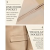 image:imageCOOFANDY Mens Herringbone Blazer Slim Fit Cotton Sport Coats Two Buttons Casual Suit JacketKhaki