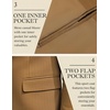 image:imageCOOFANDY Mens Herringbone Blazer Slim Fit Cotton Sport Coats Two Buttons Casual Suit JacketLight Brown