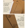 image:imageCOOFANDY Mens Herringbone Blazer Slim Fit Cotton Sport Coats Two Buttons Casual Suit JacketLight Brown