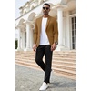 image:imageCOOFANDY Mens Herringbone Blazer Slim Fit Cotton Sport Coats Two Buttons Casual Suit JacketLight Brown