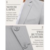 image:imageCOOFANDY Mens Herringbone Blazer Slim Fit Cotton Sport Coats Two Buttons Casual Suit JacketLight Gray