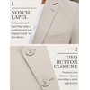 image:imageCOOFANDY Mens Herringbone Blazer Slim Fit Cotton Sport Coats Two Buttons Casual Suit JacketLight Khaki