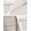 image:imageCOOFANDY Mens Herringbone Blazer Slim Fit Cotton Sport Coats Two Buttons Casual Suit JacketLight Khaki