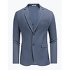 image:imageCOOFANDY Mens Herringbone Blazer Slim Fit Cotton Sport Coats Two Buttons Casual Suit JacketNavy