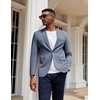image:imageCOOFANDY Mens Herringbone Blazer Slim Fit Cotton Sport Coats Two Buttons Casual Suit JacketNavy