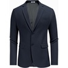 image:imageCOOFANDY Mens Herringbone Blazer Slim Fit Cotton Sport Coats Two Buttons Casual Suit JacketNavy Blue