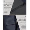 image:imageCOOFANDY Mens Herringbone Blazer Slim Fit Cotton Sport Coats Two Buttons Casual Suit JacketNavy Blue
