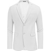 image:imageCOOFANDY Mens Herringbone Blazer Slim Fit Cotton Sport Coats Two Buttons Casual Suit JacketWhite