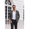 image:imageCOOFANDY Mens Lightweight Blazer One Button Sport Coat Business Suit JacketDark Grey