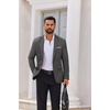 image:imageCOOFANDY Mens Lightweight Blazer One Button Sport Coat Business Suit JacketDark Grey