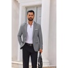 image:imageCOOFANDY Mens Lightweight Blazer One Button Sport Coat Business Suit JacketGrey