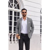 image:imageCOOFANDY Mens Lightweight Blazer One Button Sport Coat Business Suit JacketGrey