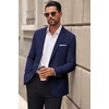 image:imageCOOFANDY Mens Lightweight Blazer One Button Sport Coat Business Suit JacketNavy Blue