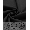 image:imageCOOFANDY Mens Linen Shirt Casual Short Sleeve Button Down Shirts Summer Beach Vacation TopsBlack