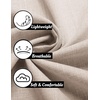 image:imageCOOFANDY Mens Linen Shirt Casual Short Sleeve Button Down Shirts Summer Beach Vacation TopsKhaki