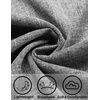image:imageCOOFANDY Mens Linen Shirt Casual Short Sleeve Button Down Shirts Summer Beach Vacation TopsLight Gray