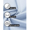 image:imageCOOFANDY Mens Linen Shirt Casual Short Sleeve Button Down Shirts Summer Beach Vacation TopsSky Blue