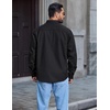 image:imageCOOFANDY Mens Long Sleeve Denim Shirts Jacket Casual Button Down Jean ShirtBlack
