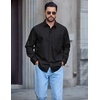image:imageCOOFANDY Mens Long Sleeve Denim Shirts Jacket Casual Button Down Jean ShirtBlack